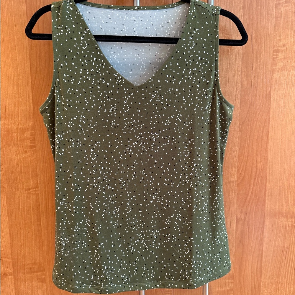 Cleo Olive Green Sleeveless Blouse – Size S